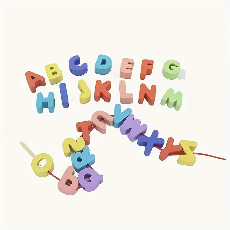 26pcs Letter Beads - Letter Shape Puzzle - Image 2