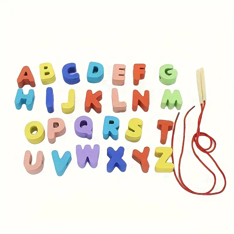 26pcs Letter Beads - Letter Shape Puzzle - Image 3