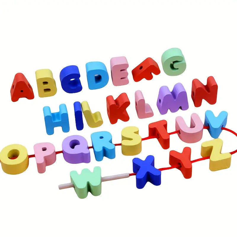 26pcs Letter Beads - Letter Shape Puzzle - Image 5