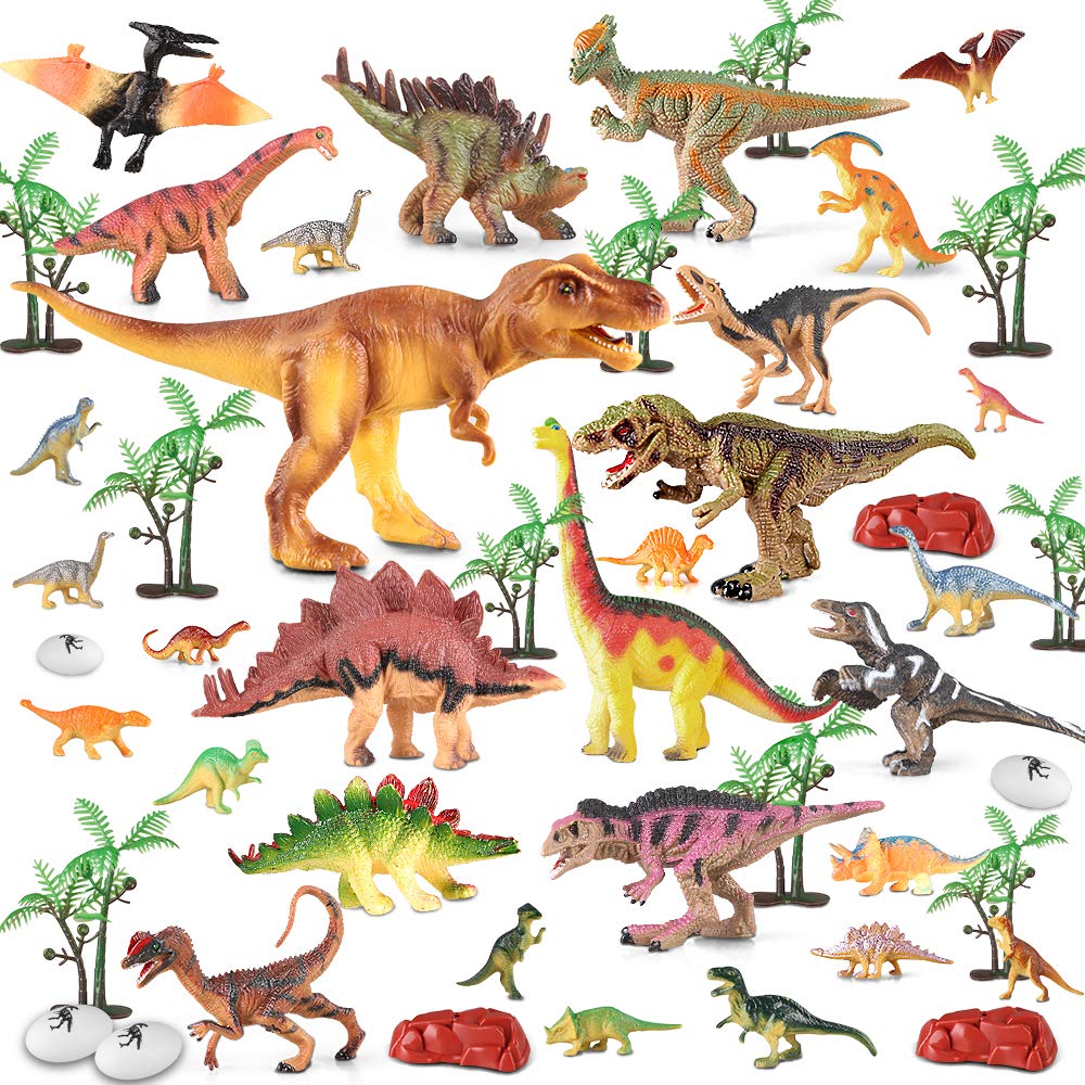50pcs Dinosaur Figures Toys with Activity Play Mat - Image 6