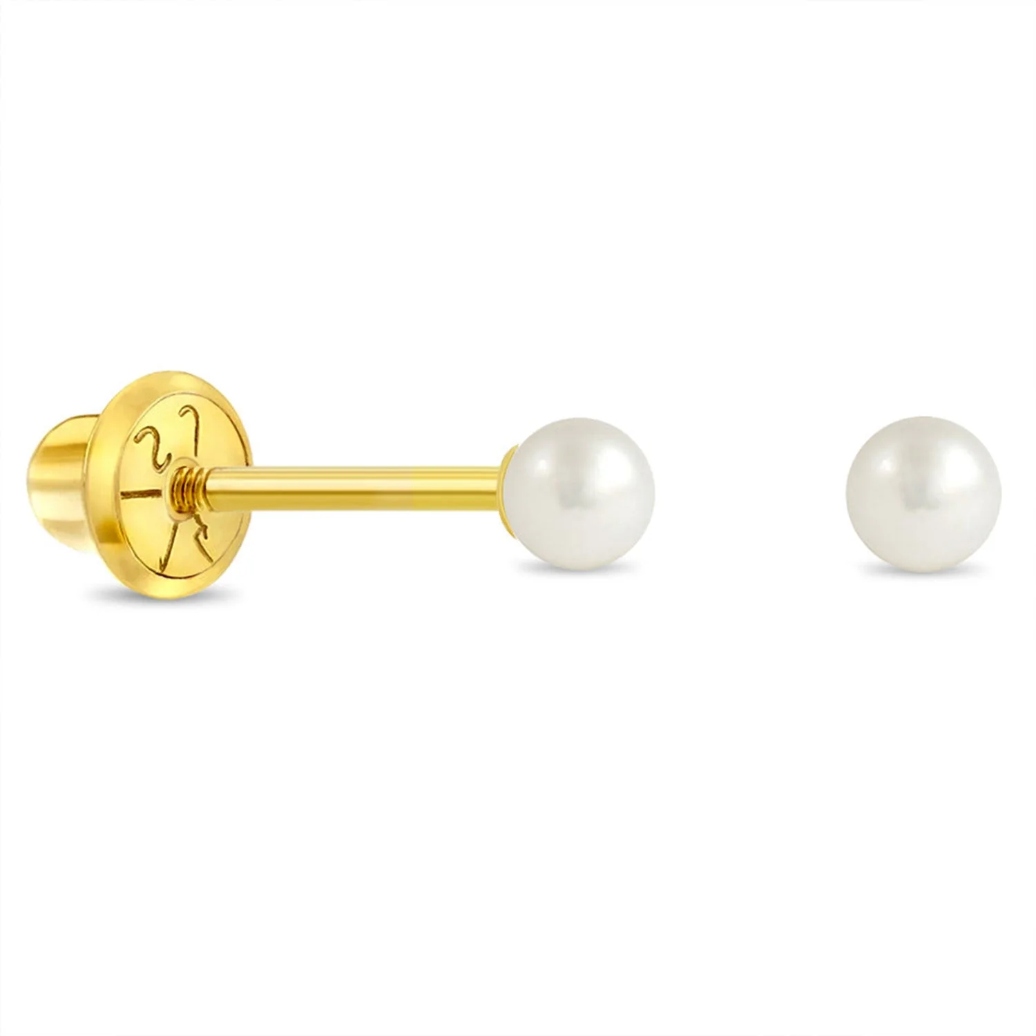 925 Sterling Silver Pearl Children's Earrings - Image 4