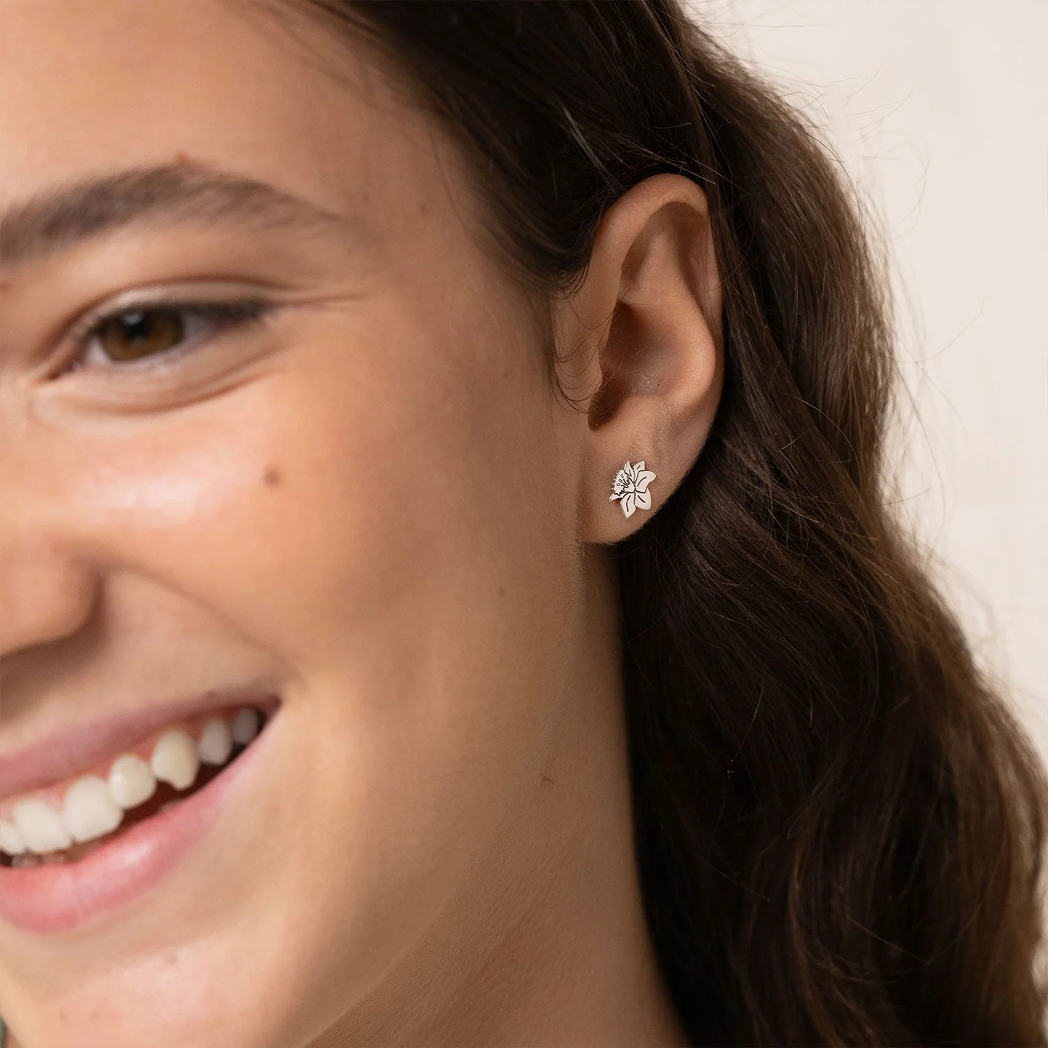 925 Sterling Silver Kids Birthday Flower Earrings - Image 5