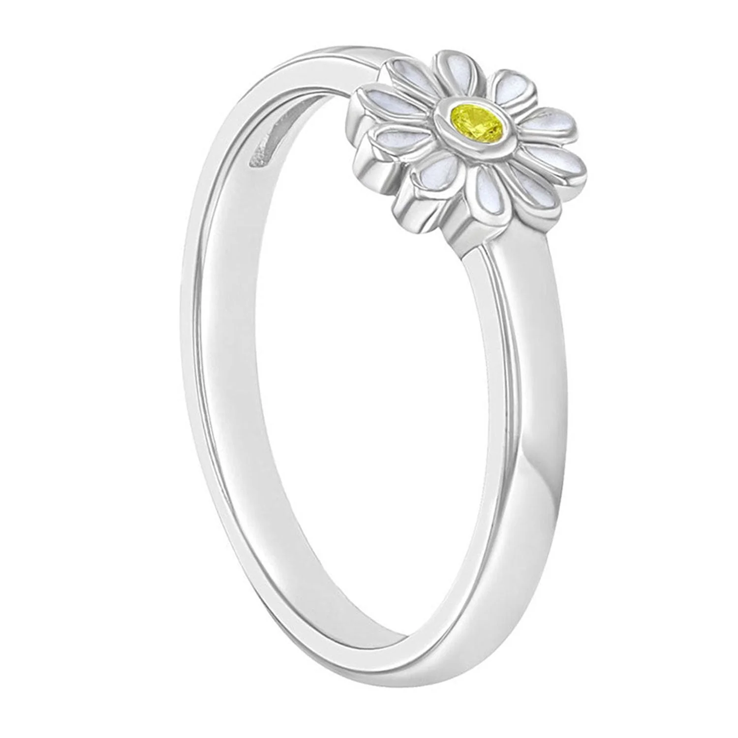 925 Sterling Silver Kids Daisy Ring - Image 3