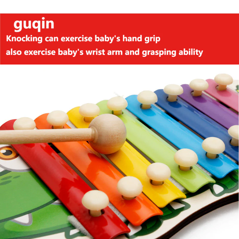 Baby Octave Xylophone Music Nurturing Hand Knocker Toys - Image 3