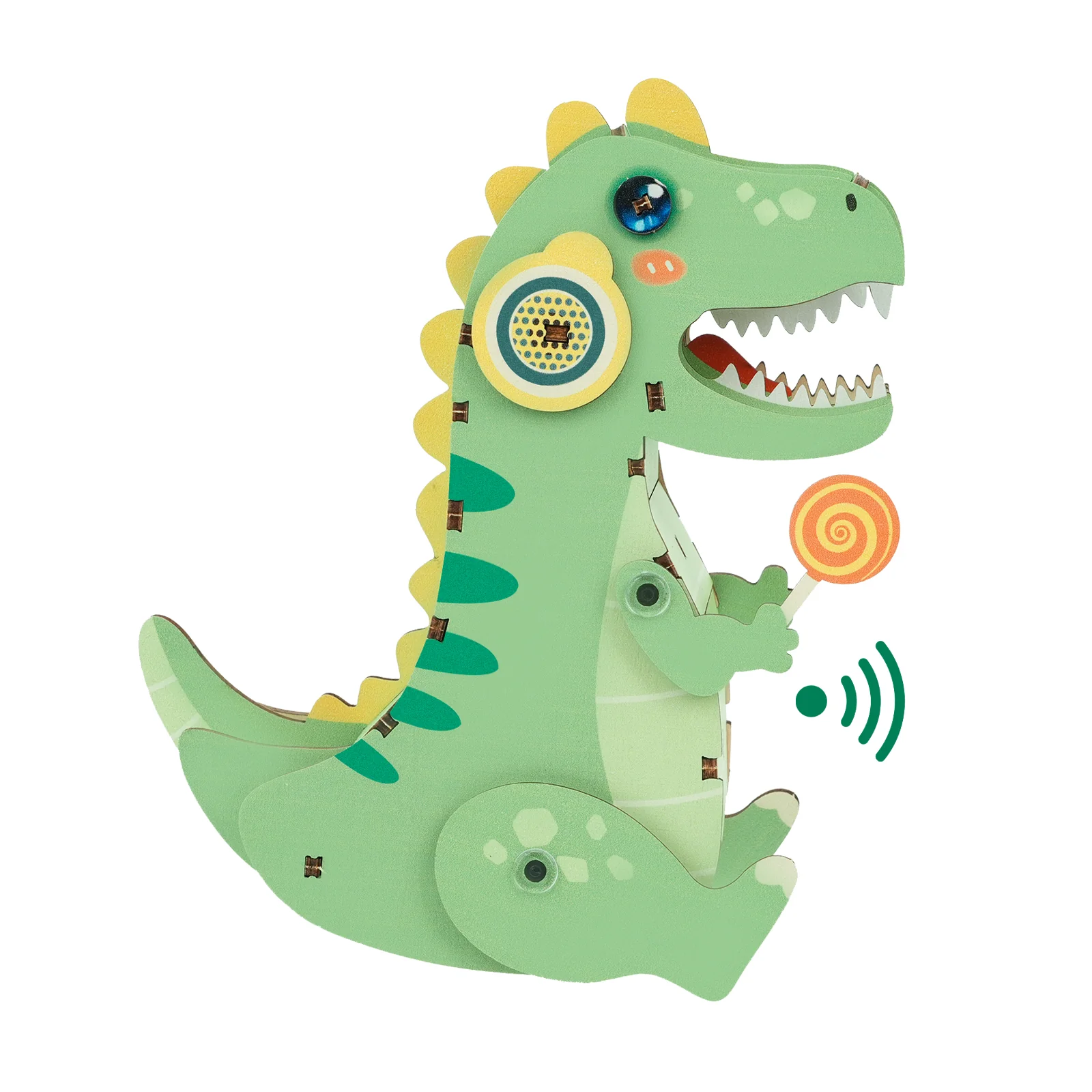 T-Rex Dinosaur – 3D DIY Wooden Puzzle Recorder - Image 6