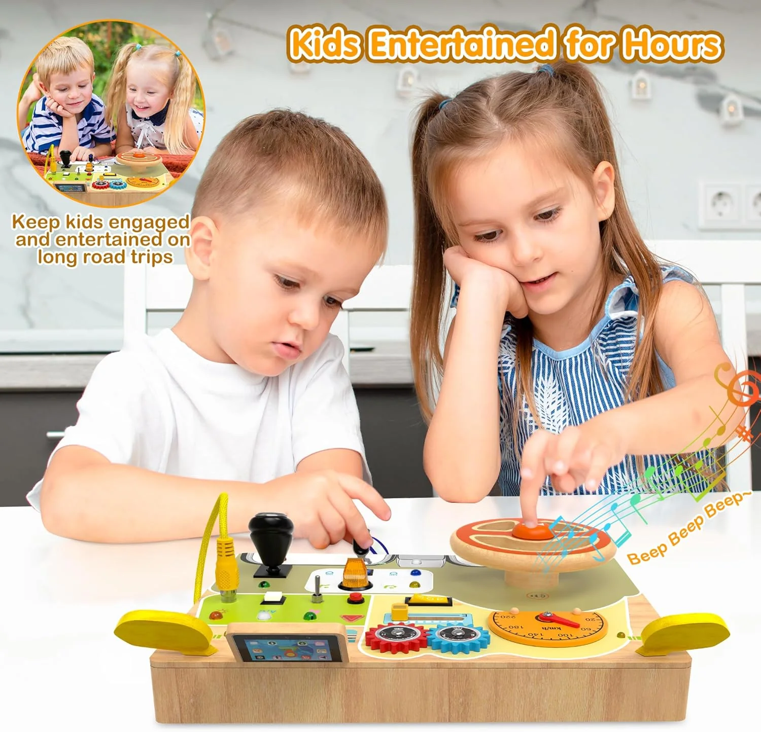 Baby Wooden Busy Board - Image 3