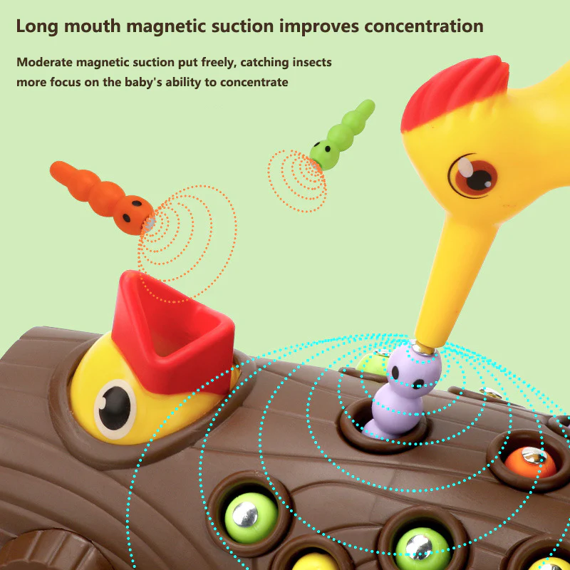 Baby Woodpecker Insect Catching Game Puzzle Toys - Image 3