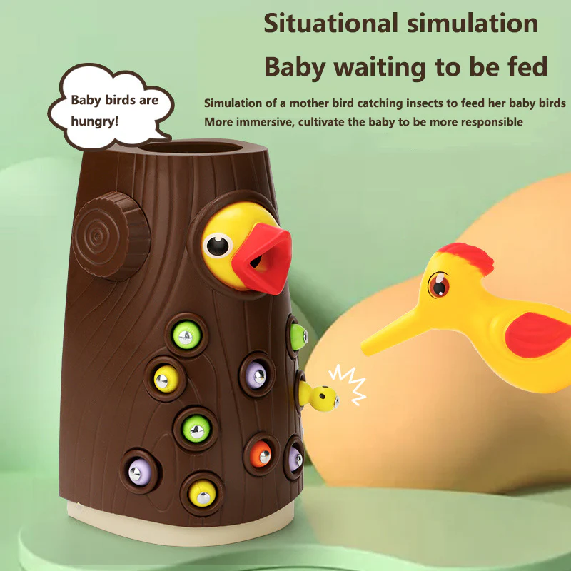 Baby Woodpecker Insect Catching Game Puzzle Toys - Image 4