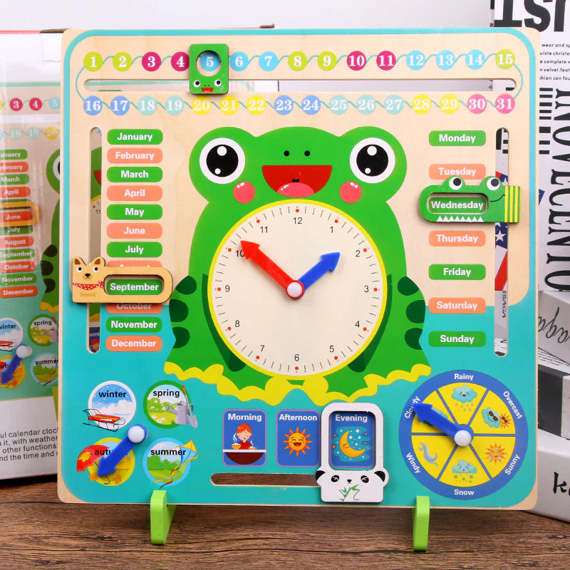 Calendar Clock Children's Early Learning Toys - Image 3