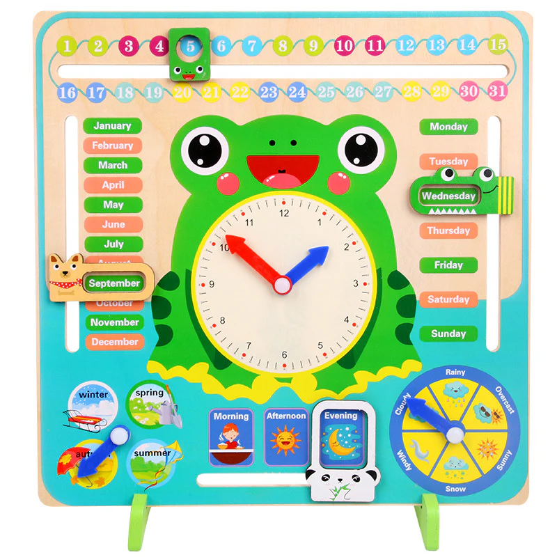 Calendar Clock Children's Early Learning Toys - Image 4