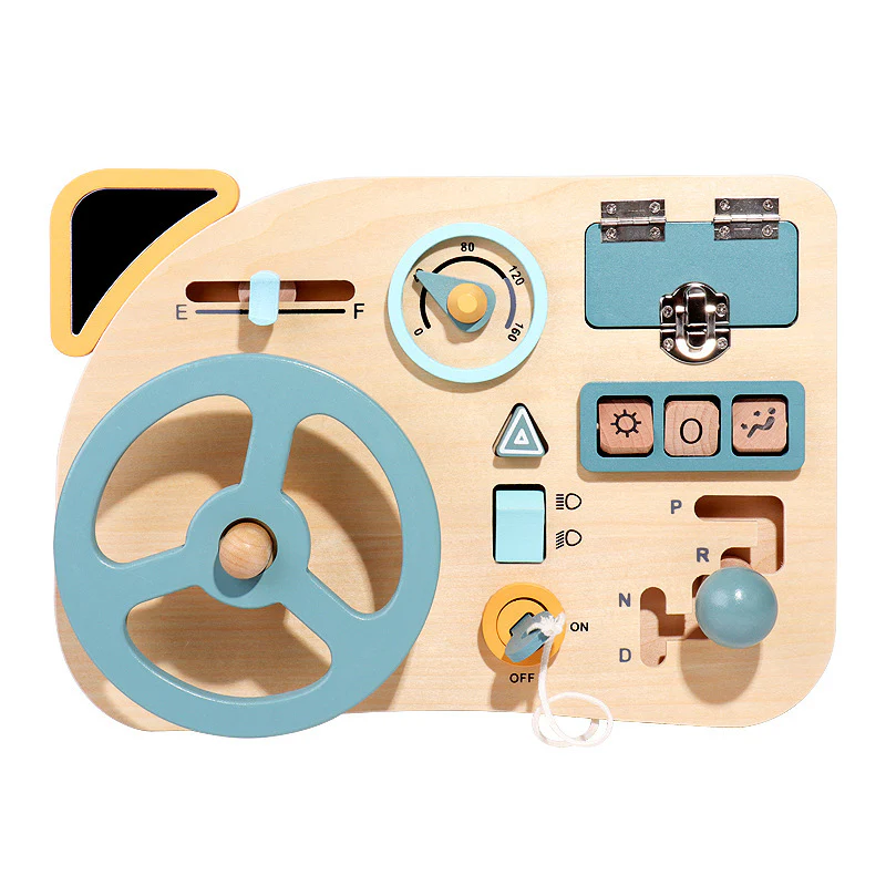 Wooden Car Driving Board Sensory Training Toys - Image 7