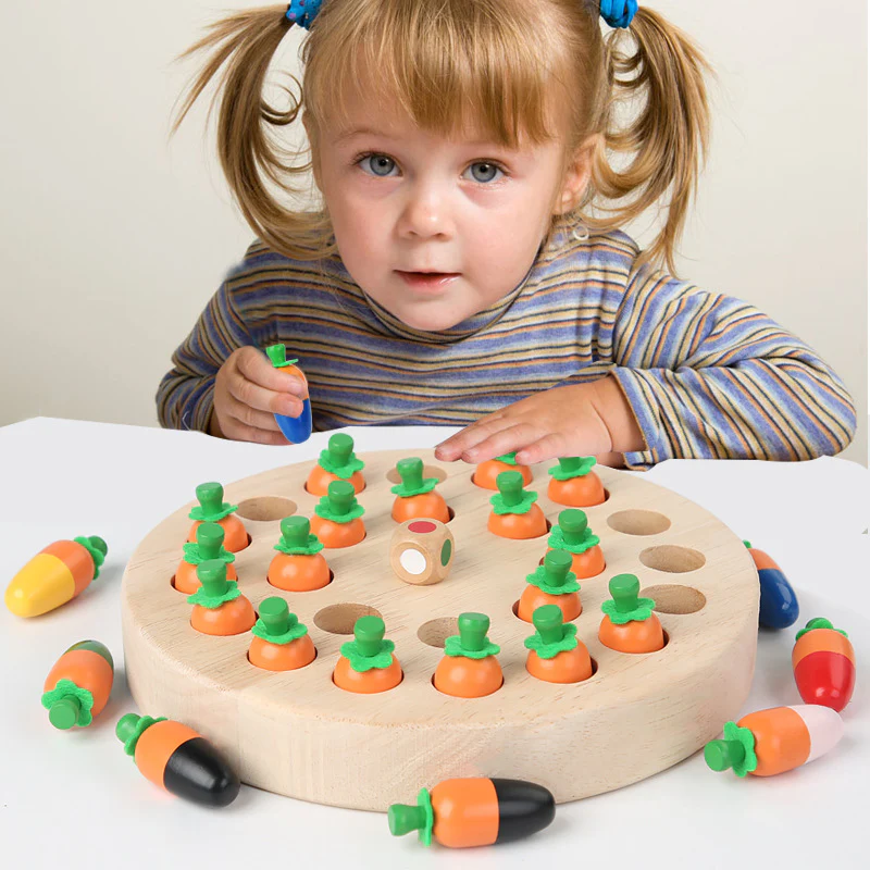 Carrot Pulling Toys Baby Montessori Fine Motor Training - Image 2