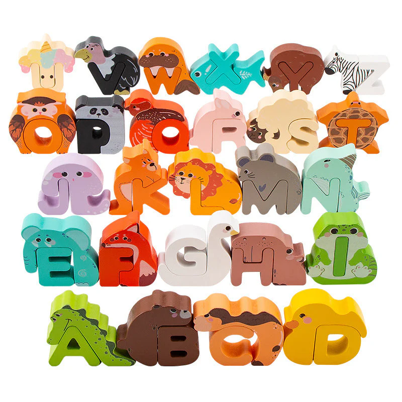 Children's cartoon animal letters puzzle toys - Image 5