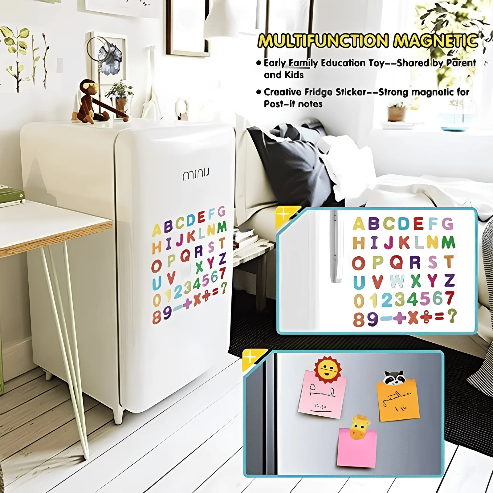 Children's Wooden Magnetic Easel Board - Image 3