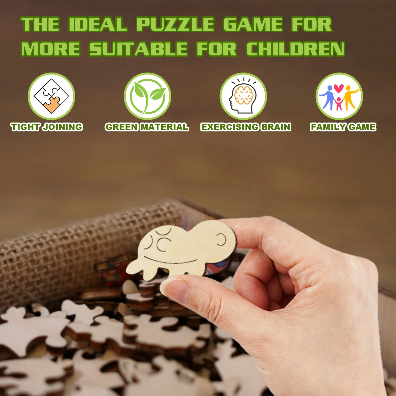 Kids Early Learning Wooden Turtle Puzzle - Image 5