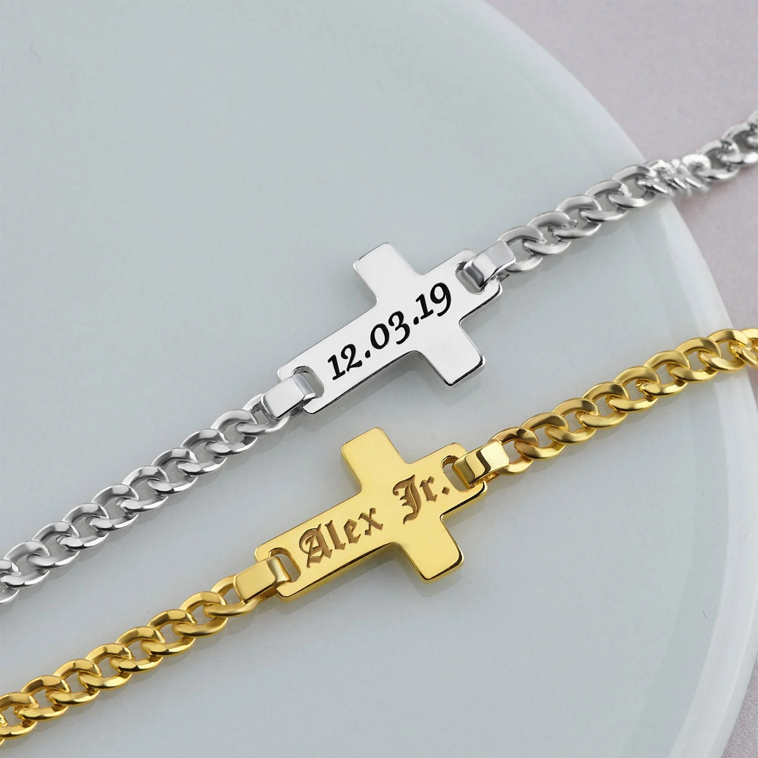 Cross Personalized Kids Name Bracelet - Image 6