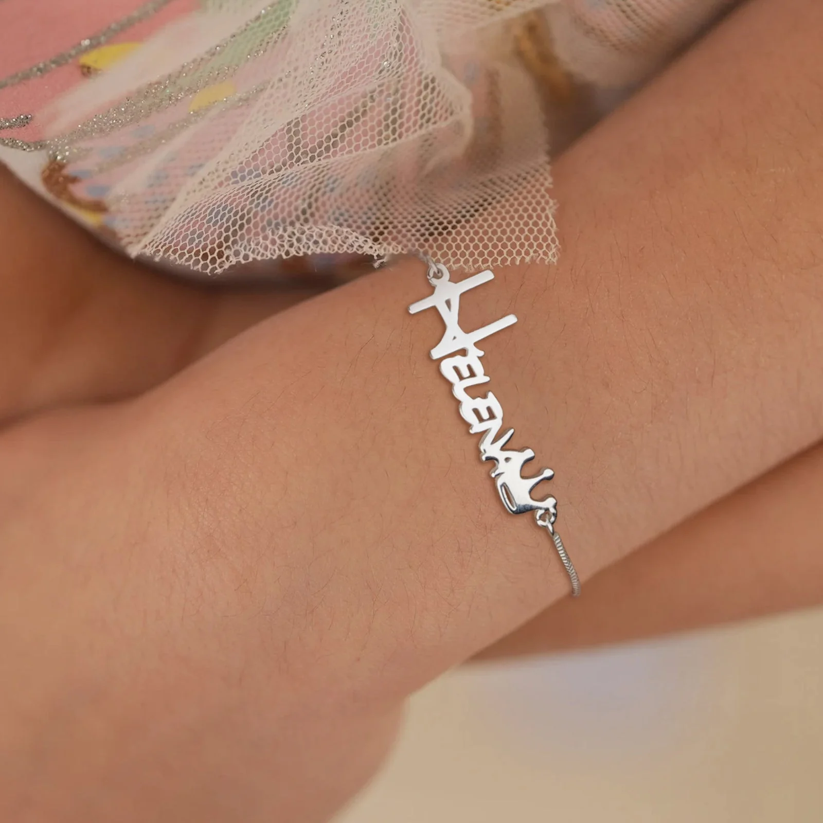 Crown Personalized Baby Name Jewelry Set - Image 5