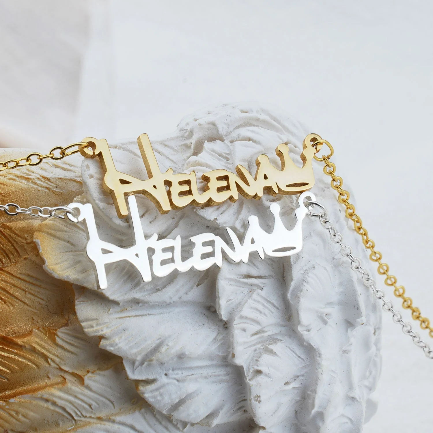 Crown Personalized Baby Name Jewelry Set - Image 6