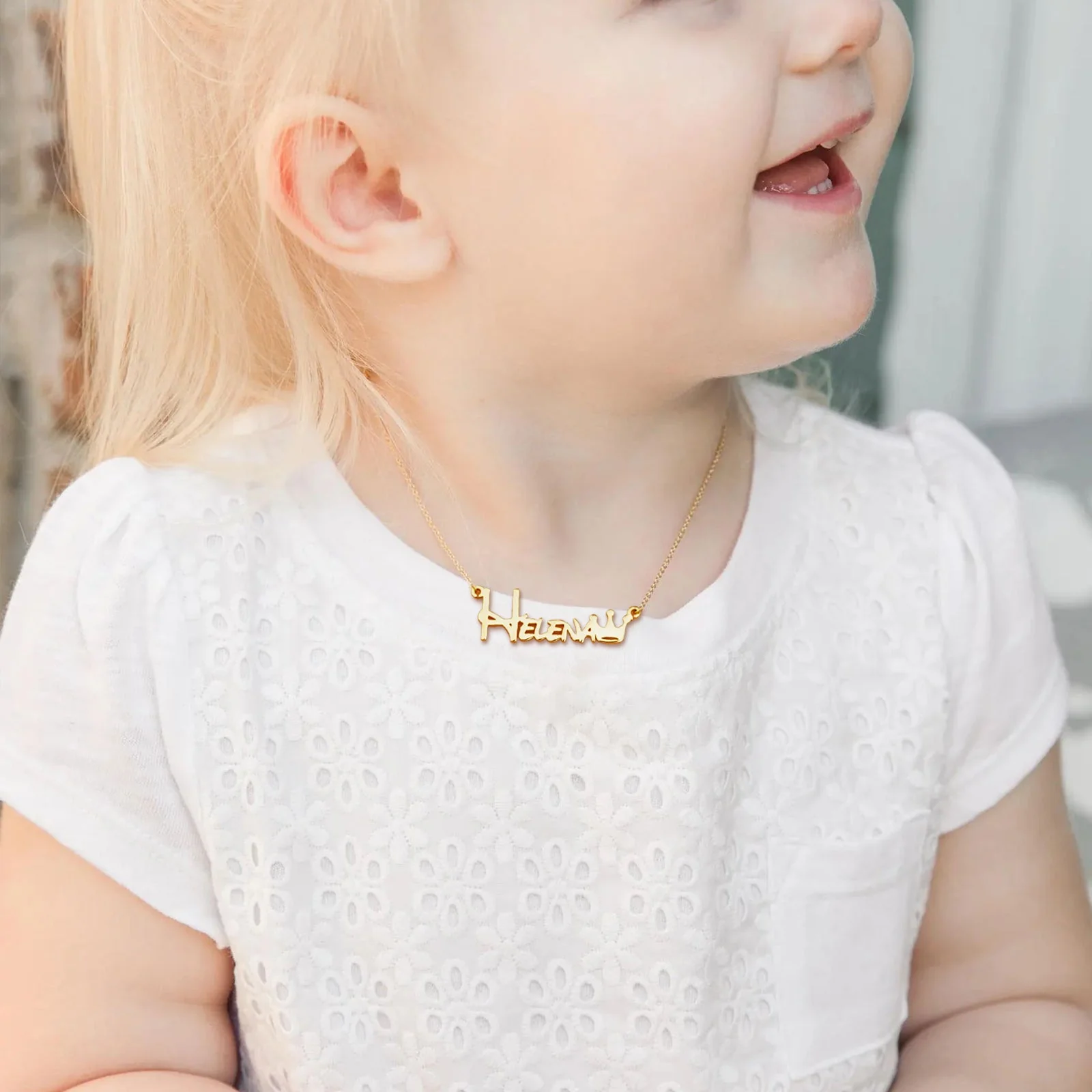 Crown Personalized Baby Name Jewelry Set - Image 8