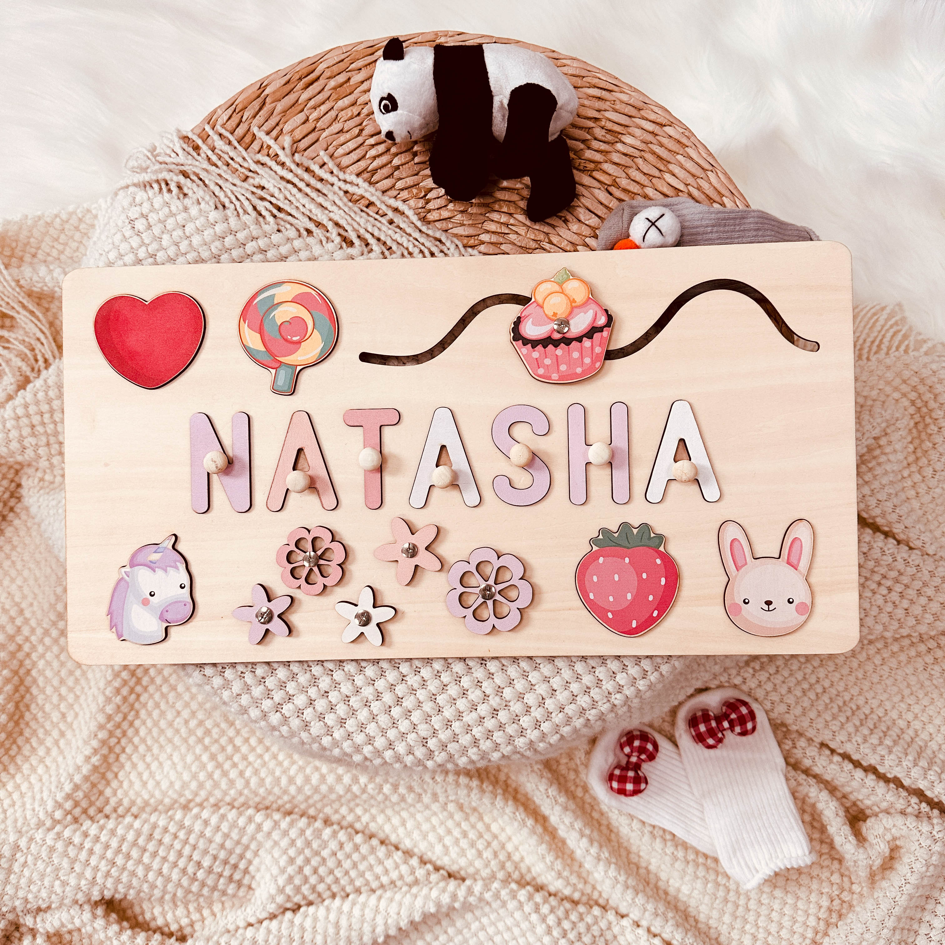 Personalized Baby Name Educate Puzzle Advanced Toys - Image 3