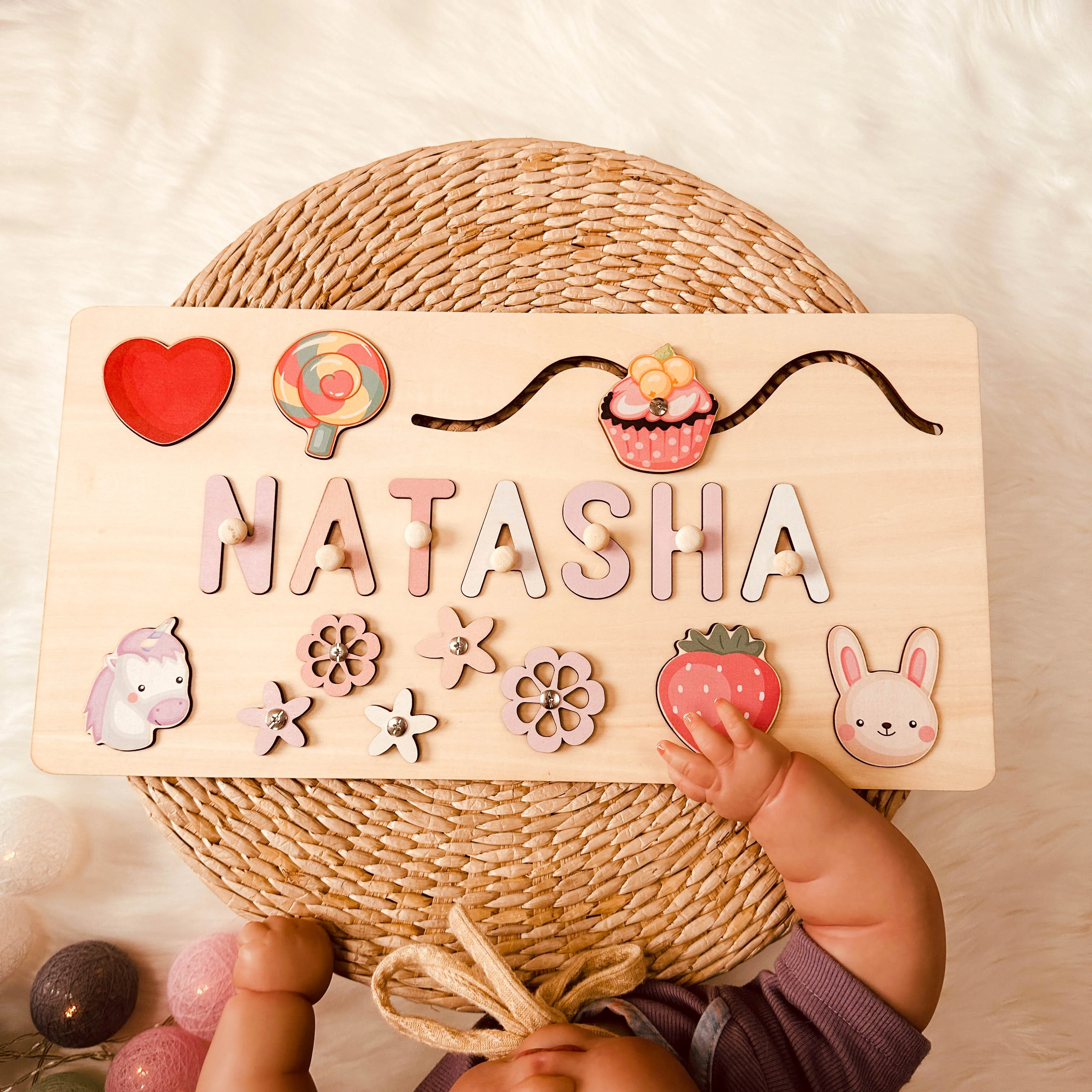 Personalized Baby Name Educate Puzzle Advanced Toys - Image 4