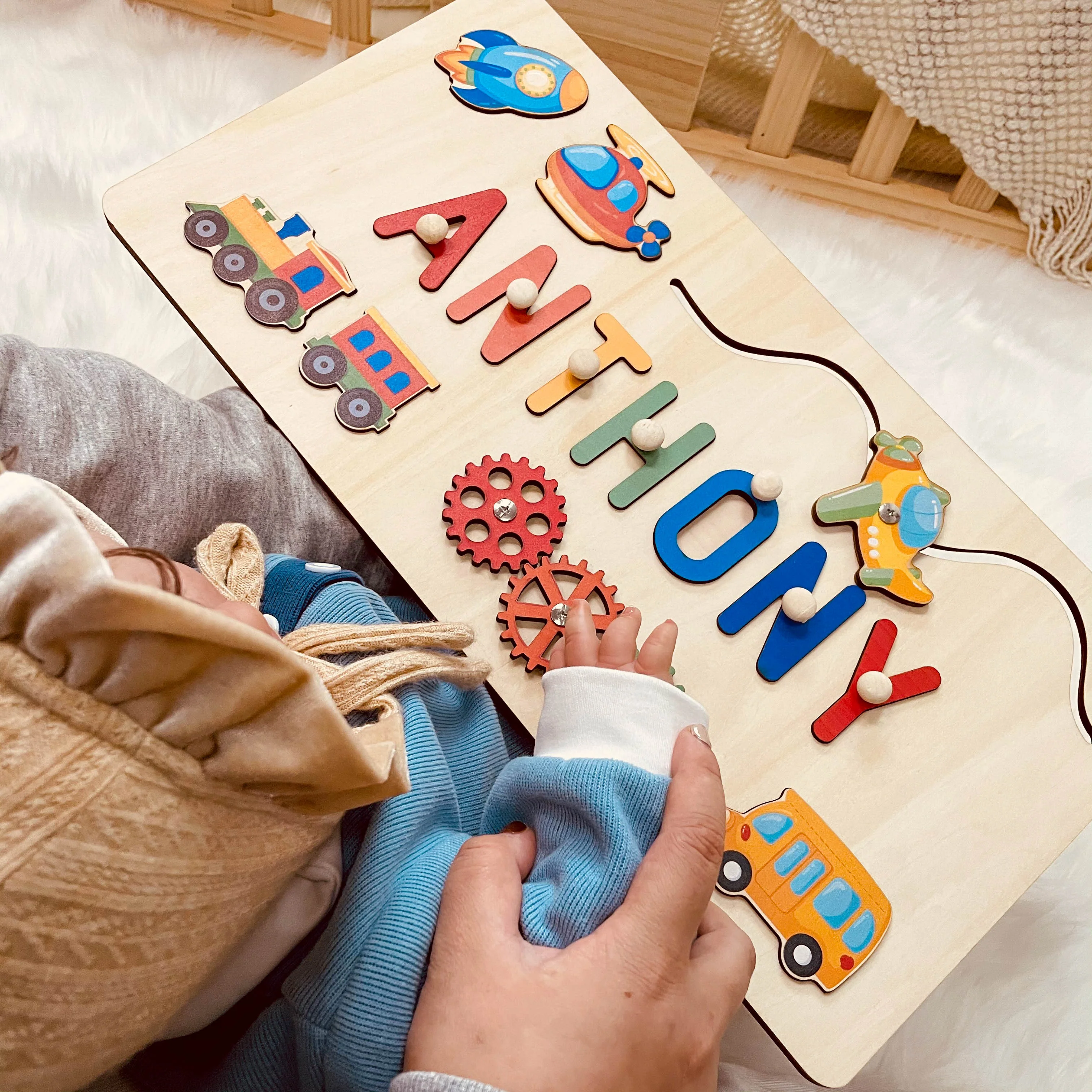 Personalized Baby Name Educate Puzzle Advanced Toys - Image 5