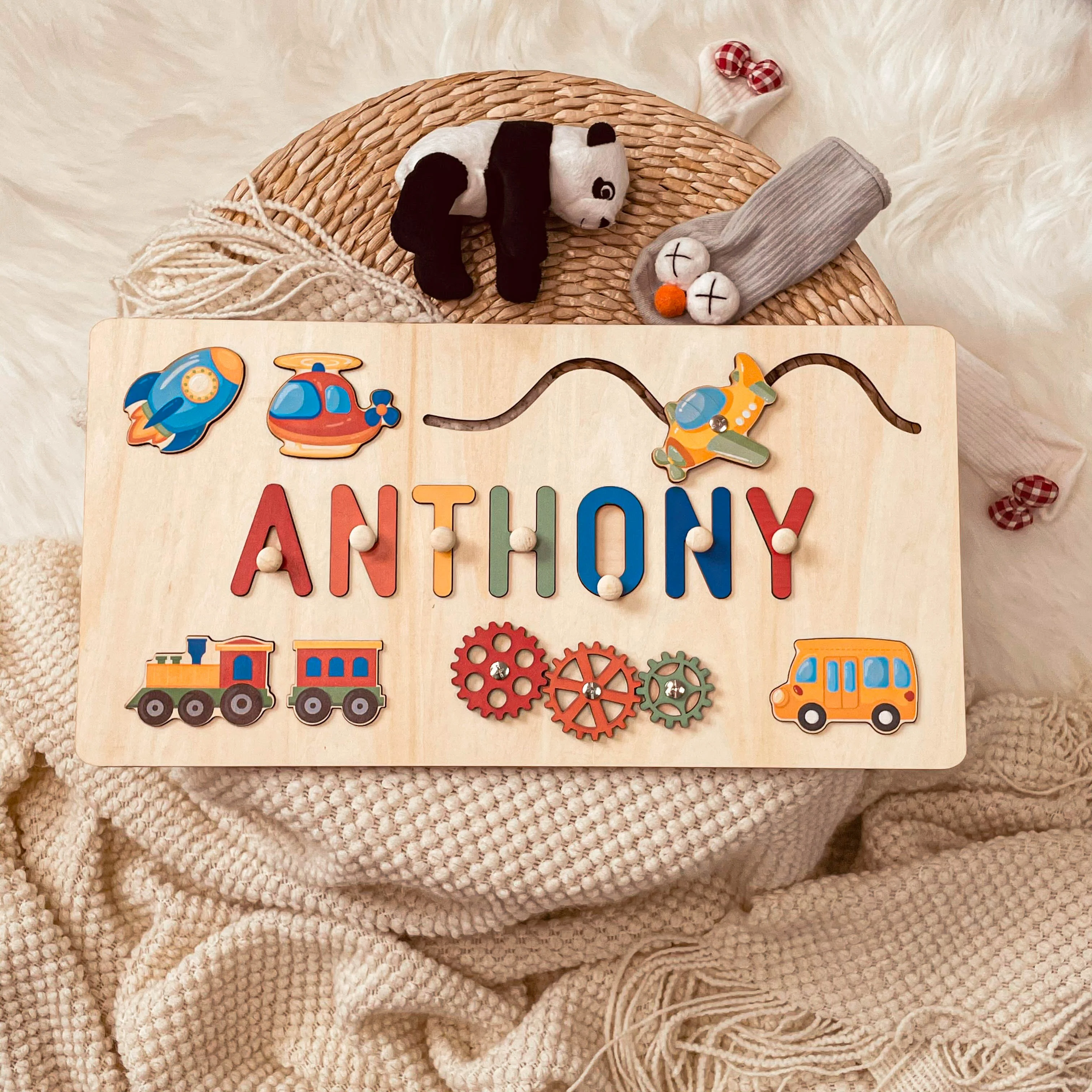 Personalized Baby Name Educate Puzzle Advanced Toys - Image 6
