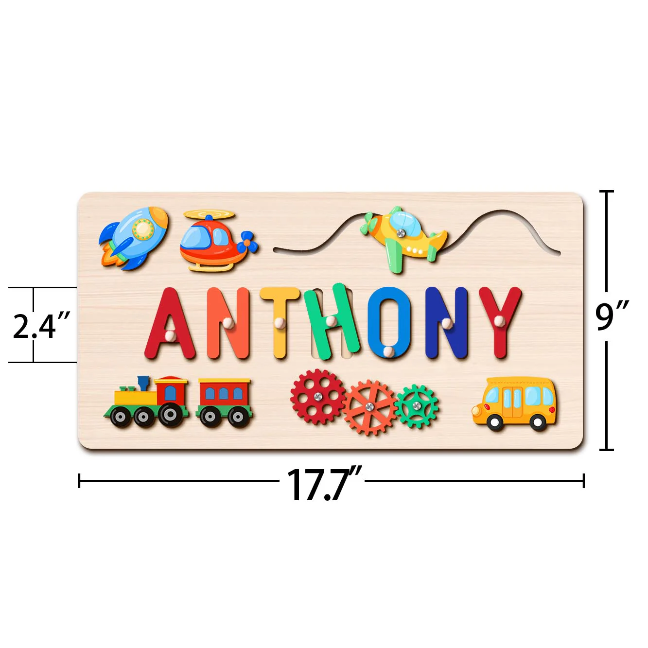 Personalized Baby Name Educate Puzzle Advanced Toys - Image 8