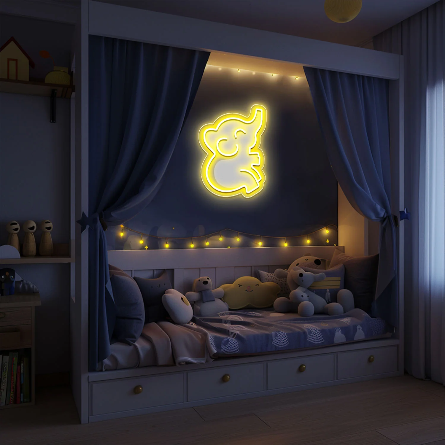 Cute Elephant Neon Sign - Image 3