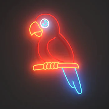 Cute Parrot Neon Sign - Image 2