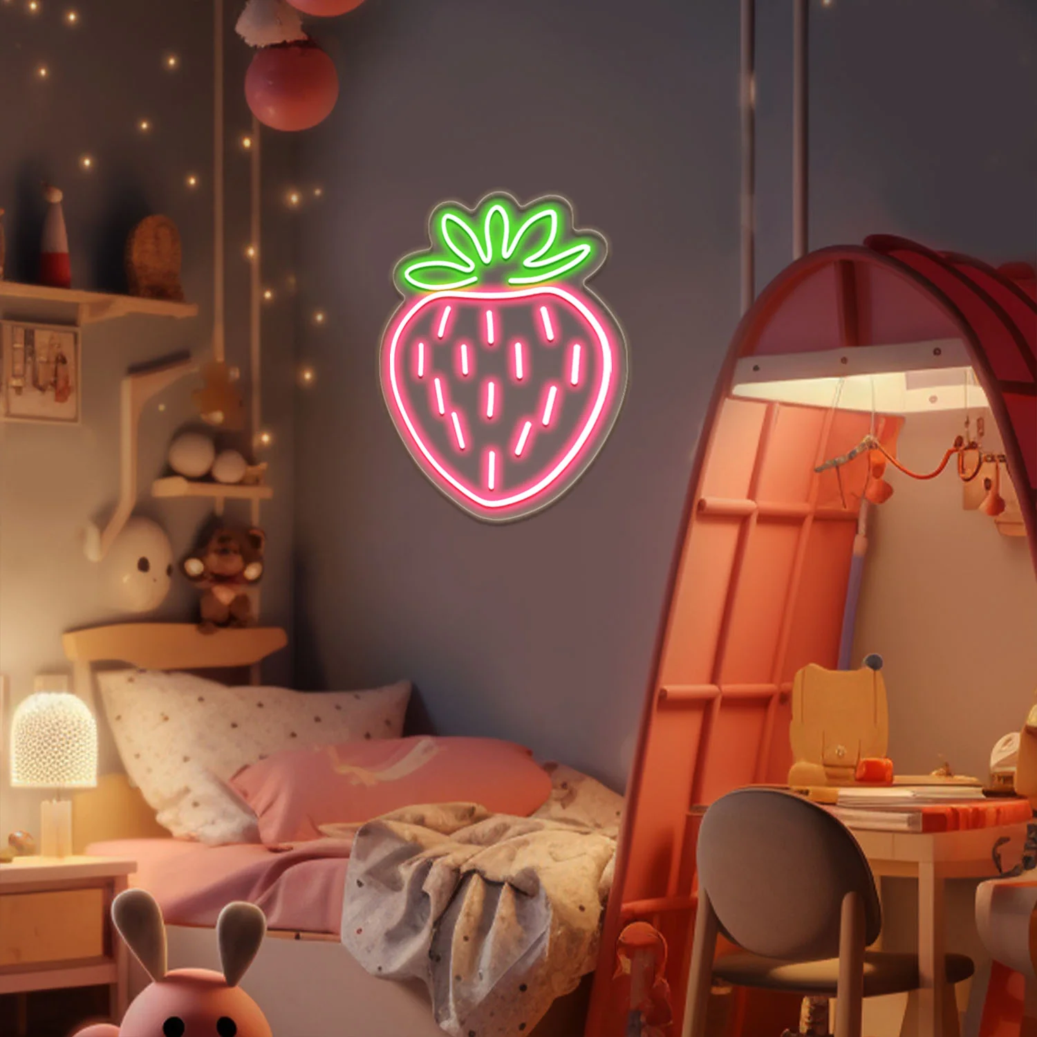 Cute Strawberry Neon Sign - Image 3