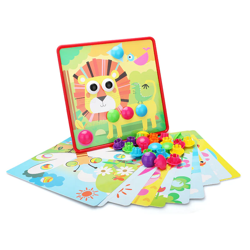 DIY educational toys large particles mushroom nail puzzle - Image 5