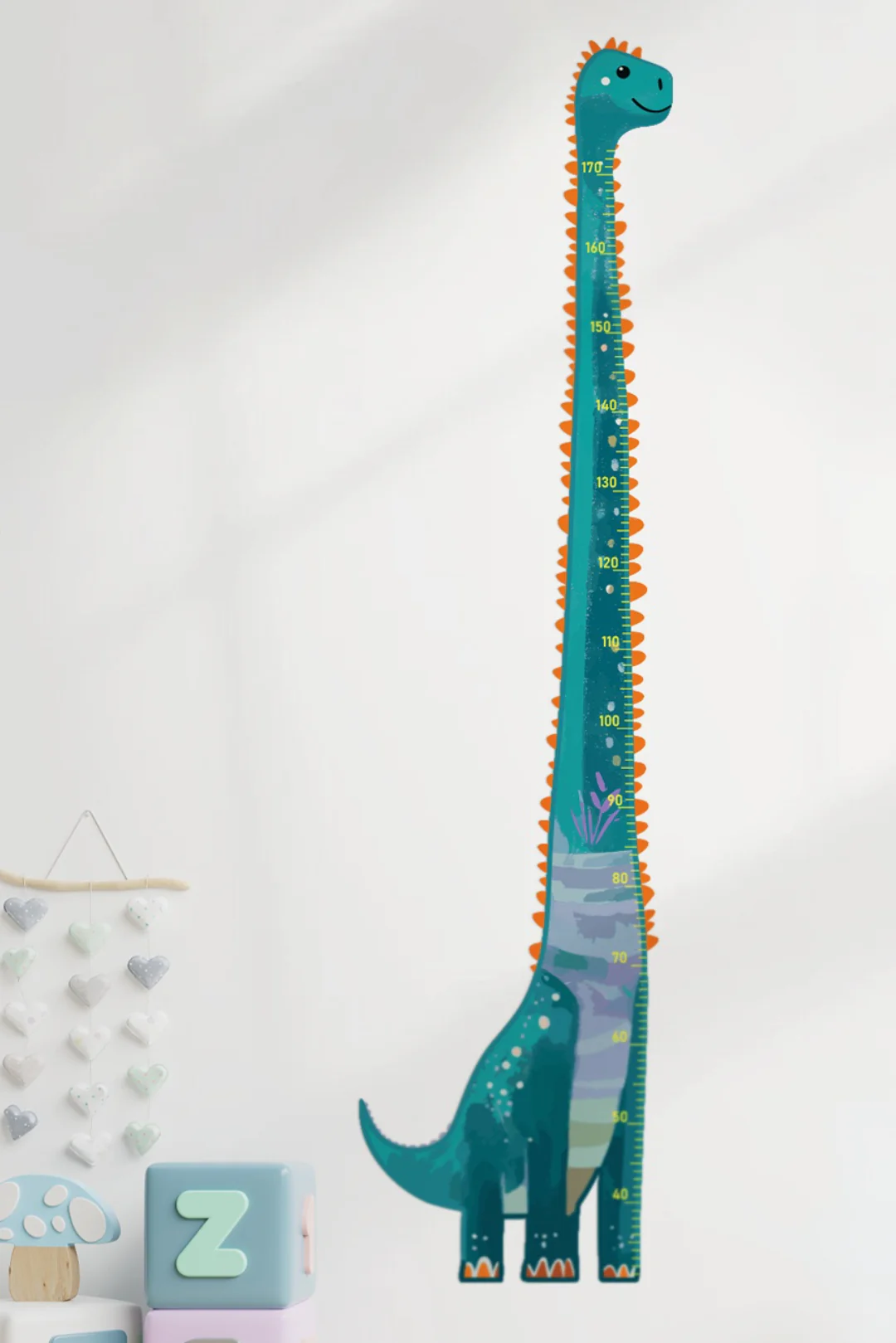 Friendly Dinosaur Growth Chart Wall Decal - Image 3