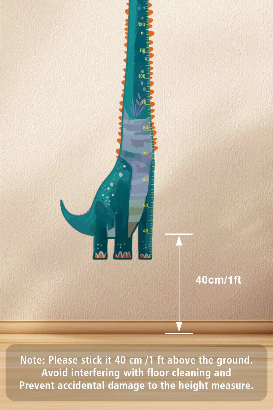 Friendly Dinosaur Growth Chart Wall Decal - Image 5