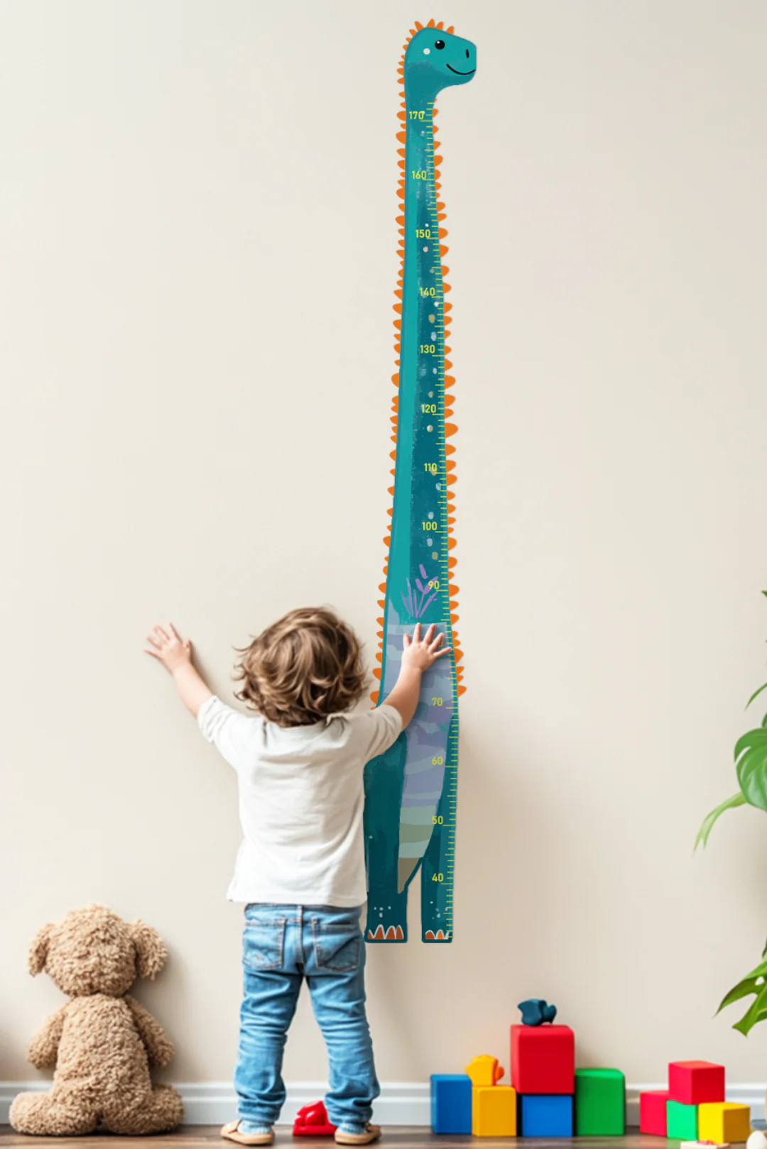 Friendly Dinosaur Growth Chart Wall Decal - Image 8
