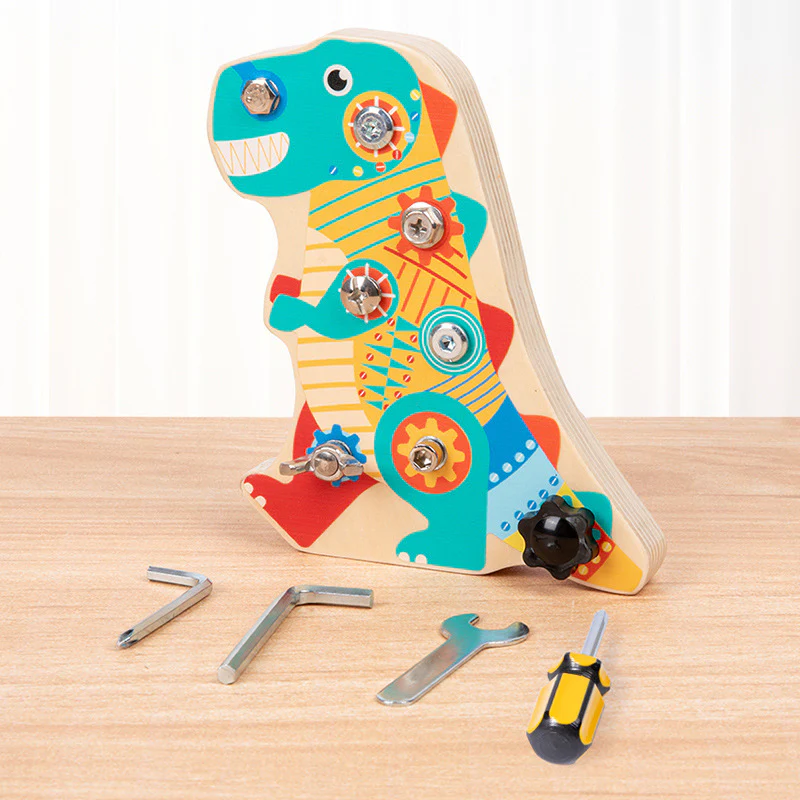 Fun Dinosaur Screwing Wooden Nut Removal Tool - Image 2