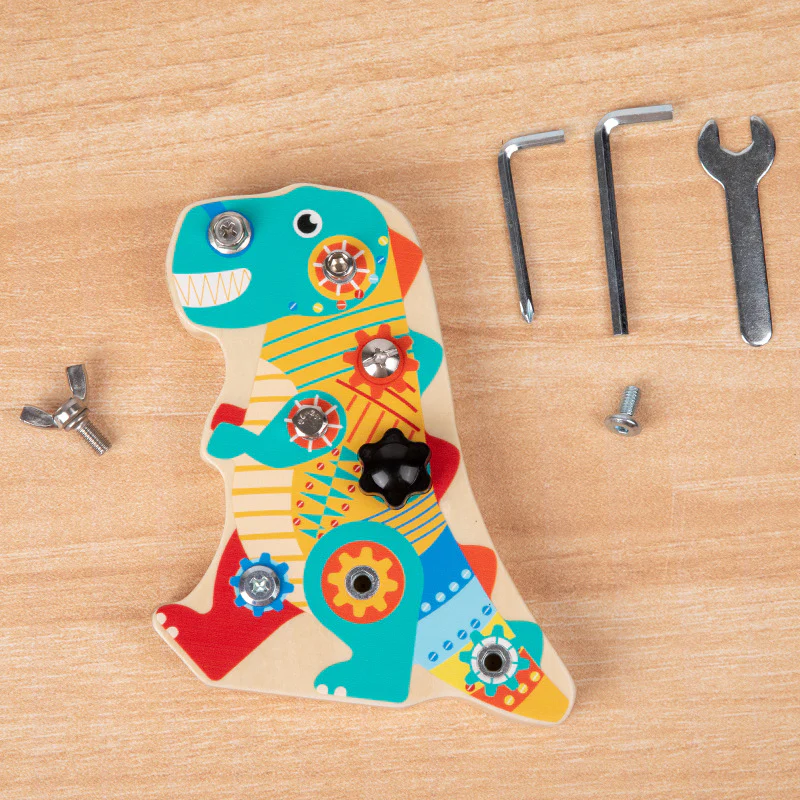 Fun Dinosaur Screwing Wooden Nut Removal Tool - Image 5