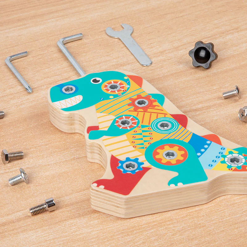 Fun Dinosaur Screwing Wooden Nut Removal Tool - Image 7