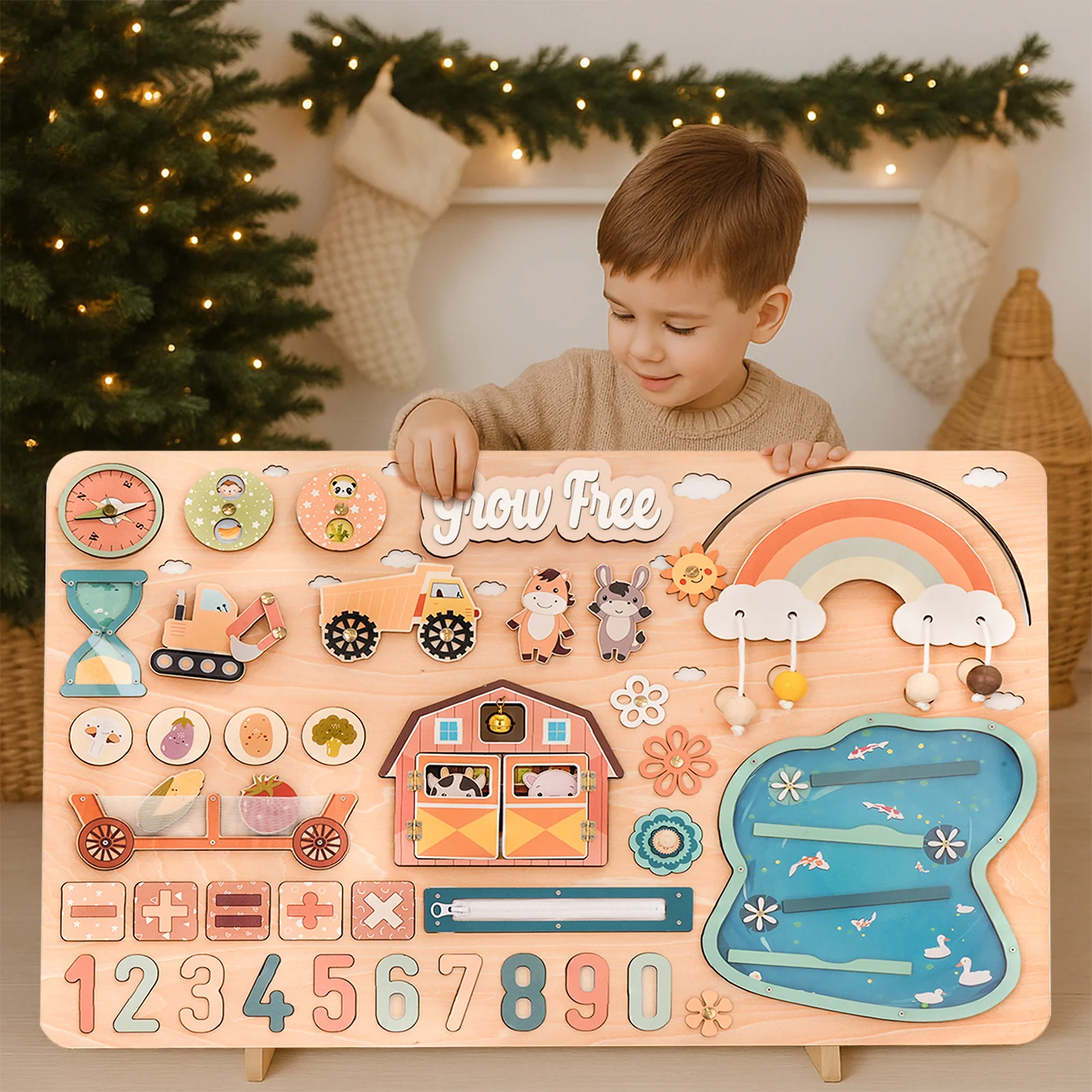 Grow Free Montessori Busy Board - Image 3
