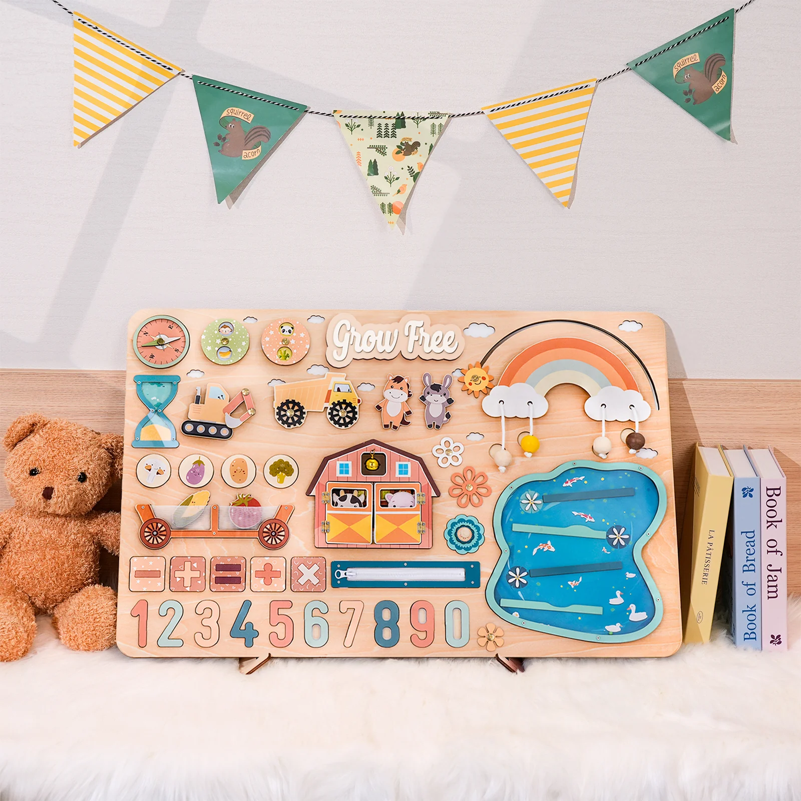 Grow Free Montessori Busy Board - Image 4