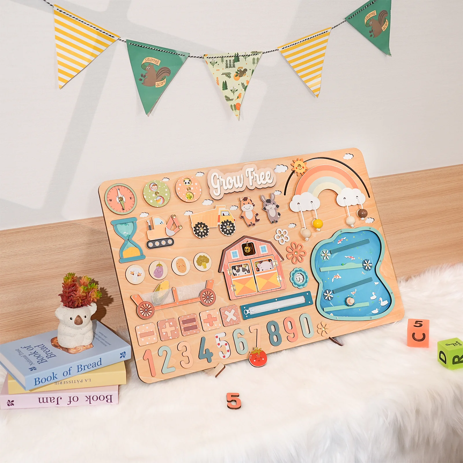 Grow Free Montessori Busy Board - Image 5