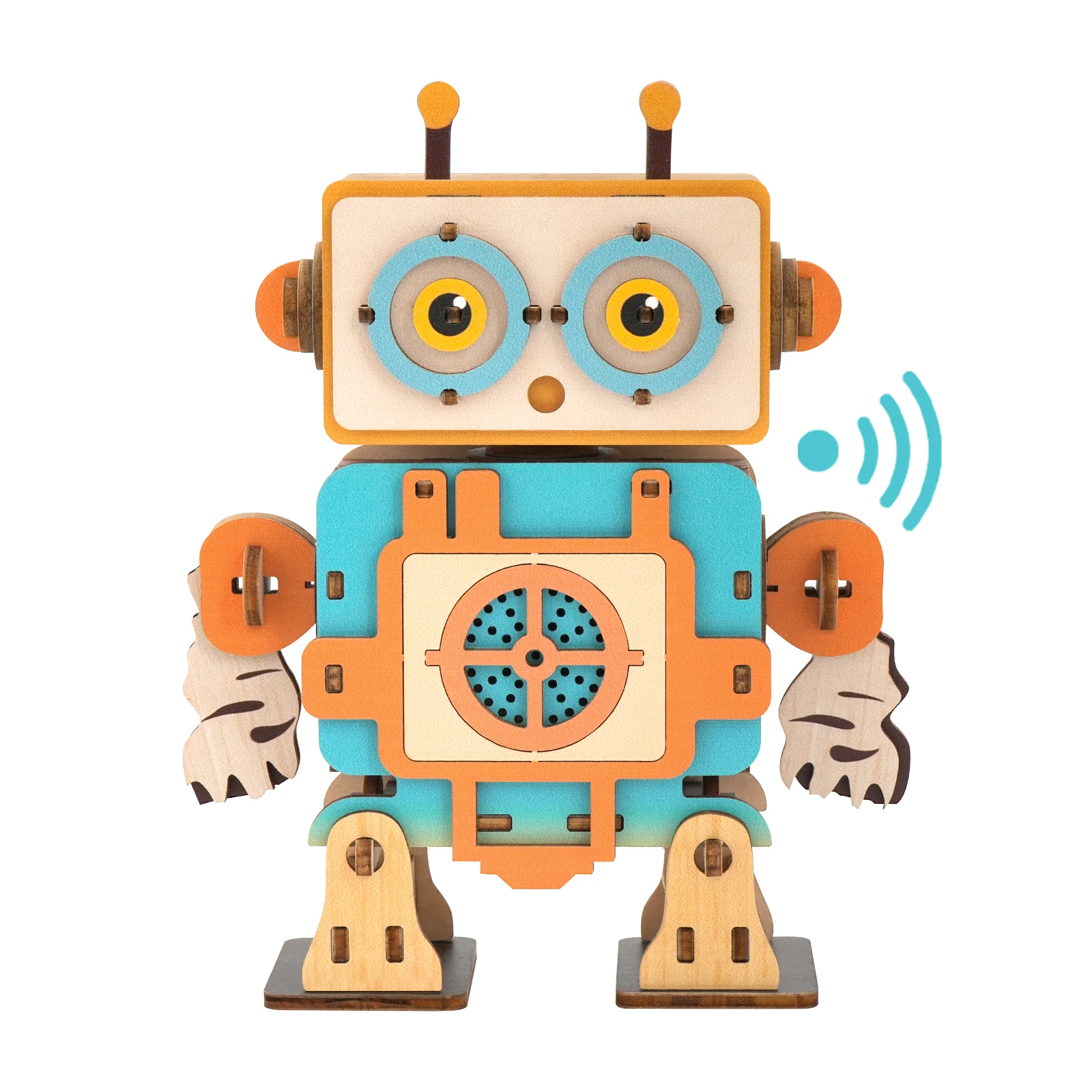 Grunt Robot – 3D DIY Wooden Puzzle Recorder - Image 5