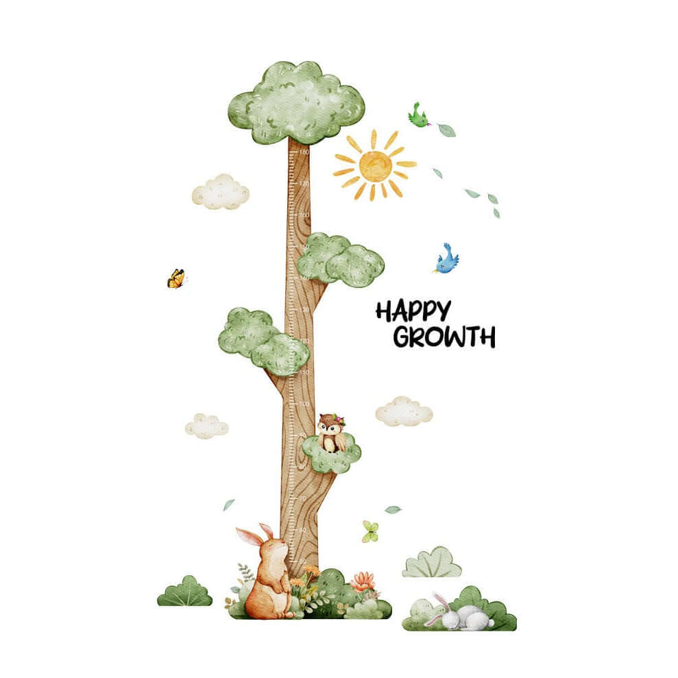 Whimsical Tree Growth Chart Wall Stickers - Image 6