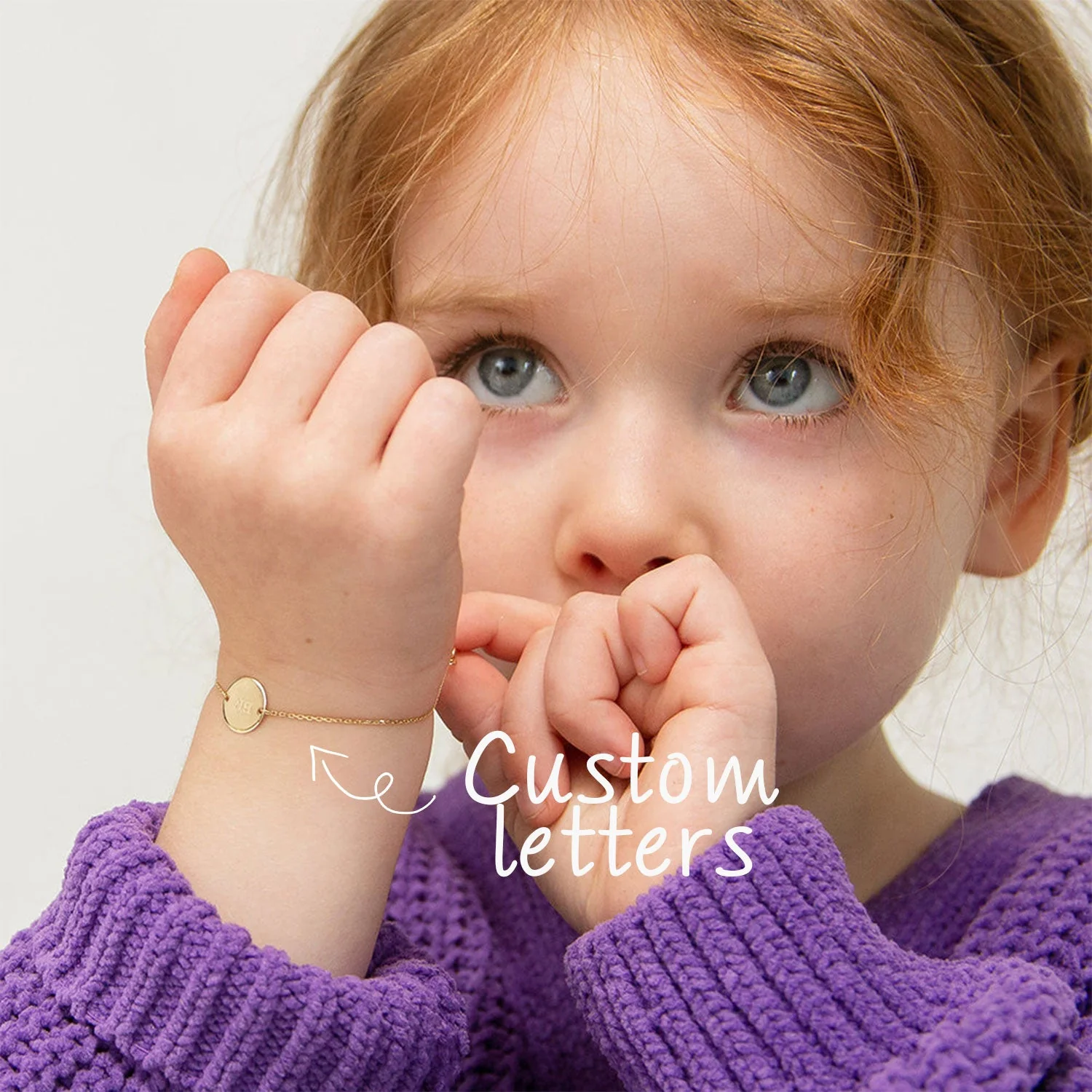 Kids Disc Engraved Letter Bracelet - Image 4