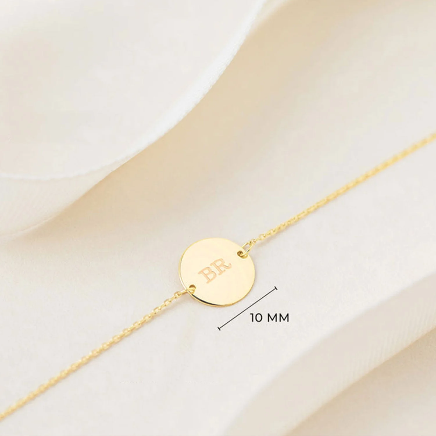 Kids Disc Engraved Letter Bracelet - Image 5