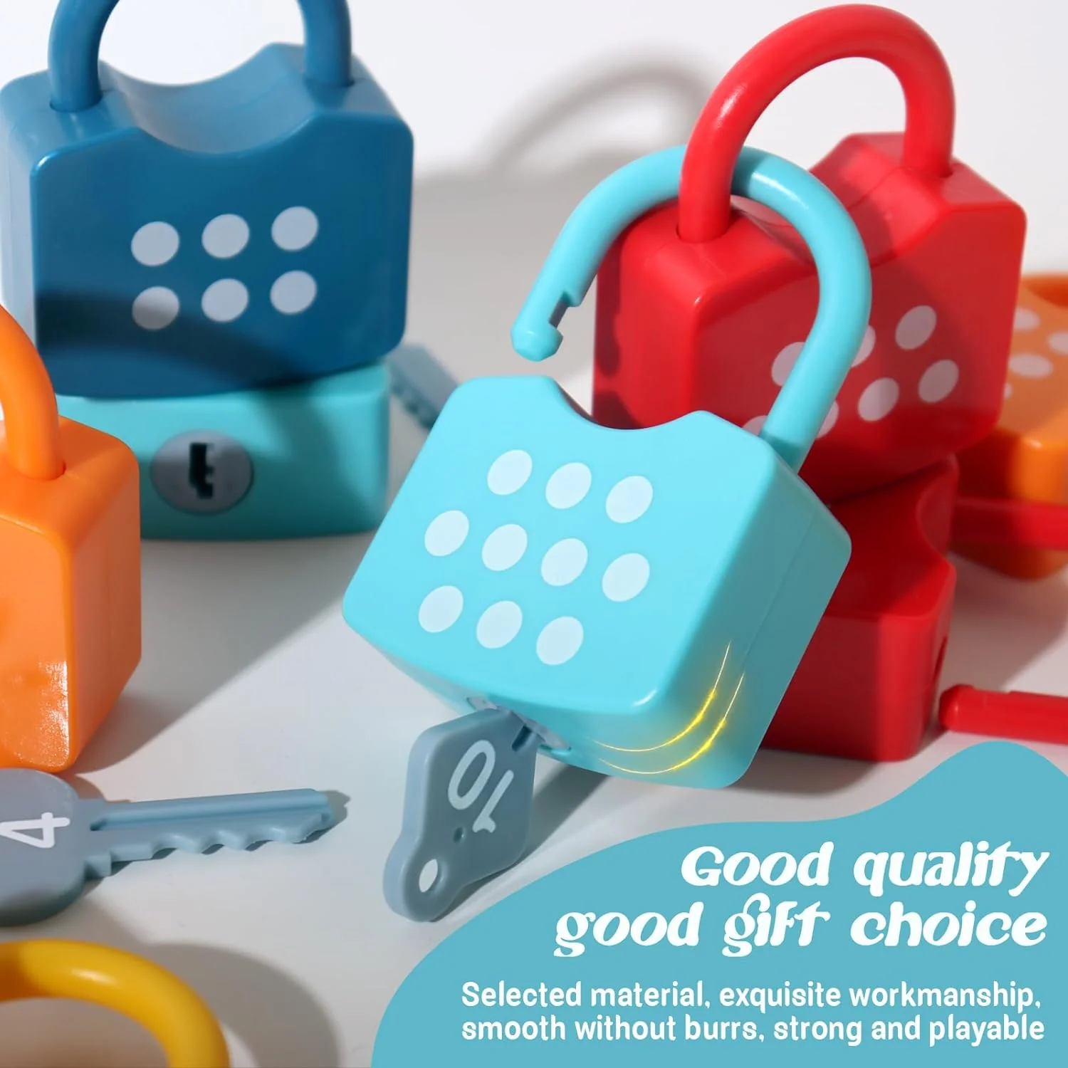 Learning Locks with Keys Numbers Matching & Counting Toys - Image 2
