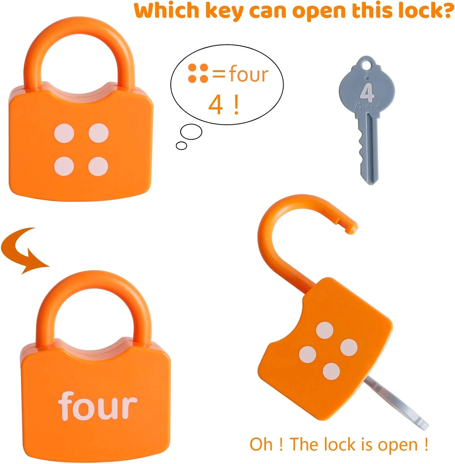 Learning Locks with Keys Numbers Matching & Counting Toys - Image 5