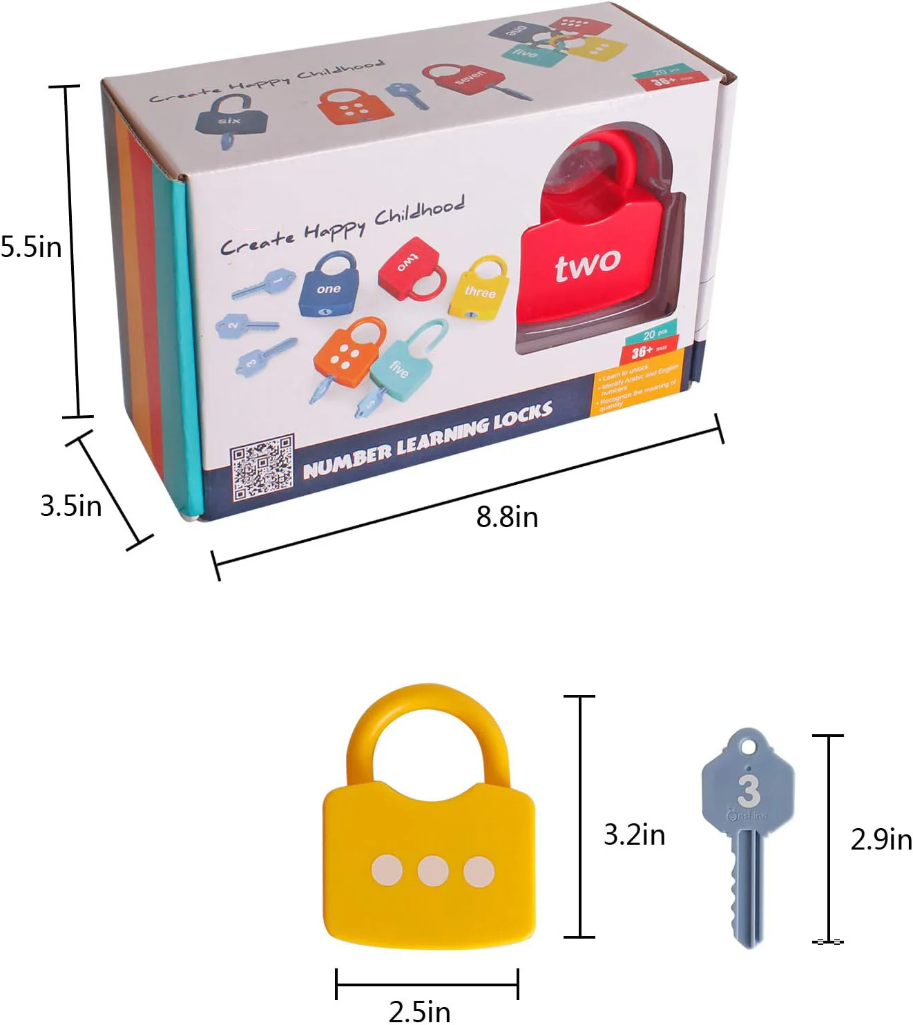 Learning Locks with Keys Numbers Matching & Counting Toys - Image 7