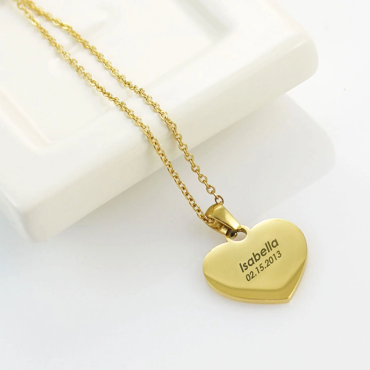 Love Engraved Name Necklace for Kids - Image 4