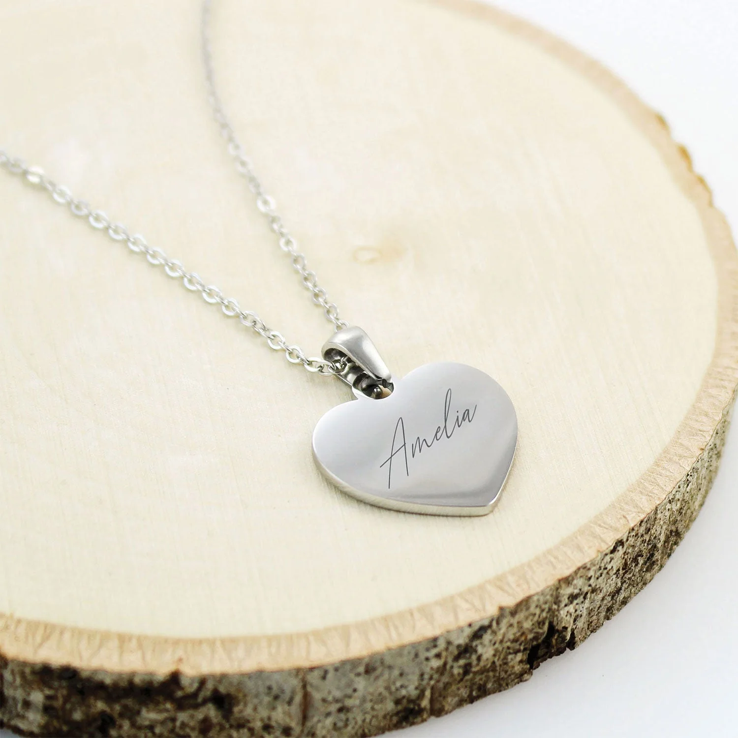 Love Engraved Name Necklace for Kids - Image 5